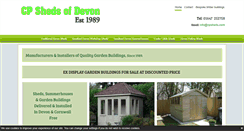 Desktop Screenshot of cpshedsofdevon.com