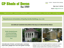 Tablet Screenshot of cpshedsofdevon.com